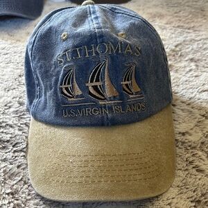 St. Thomas U.S. Virgin Islands Denim Cap